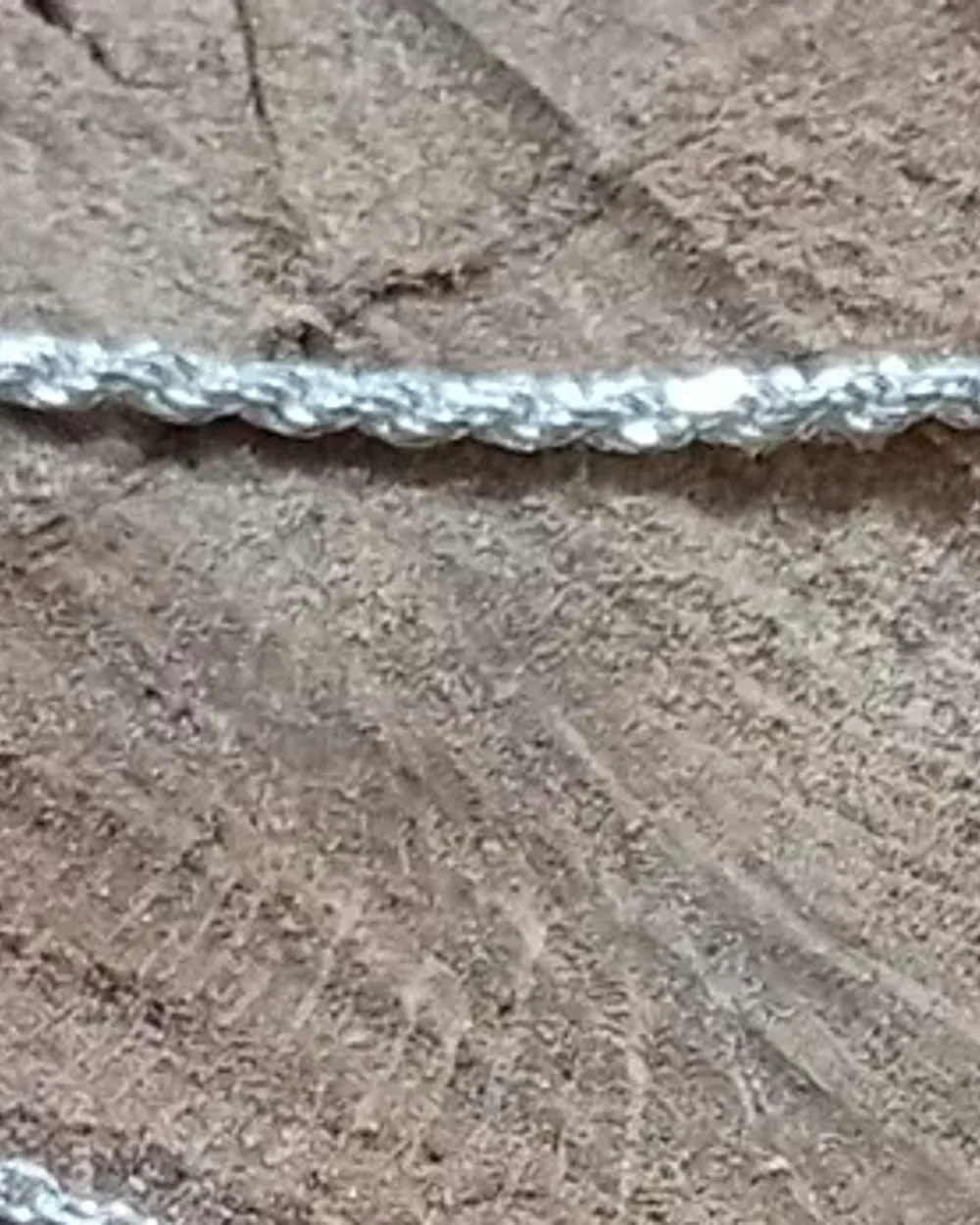 Pulseira de prata 925 de elos finos torcidos